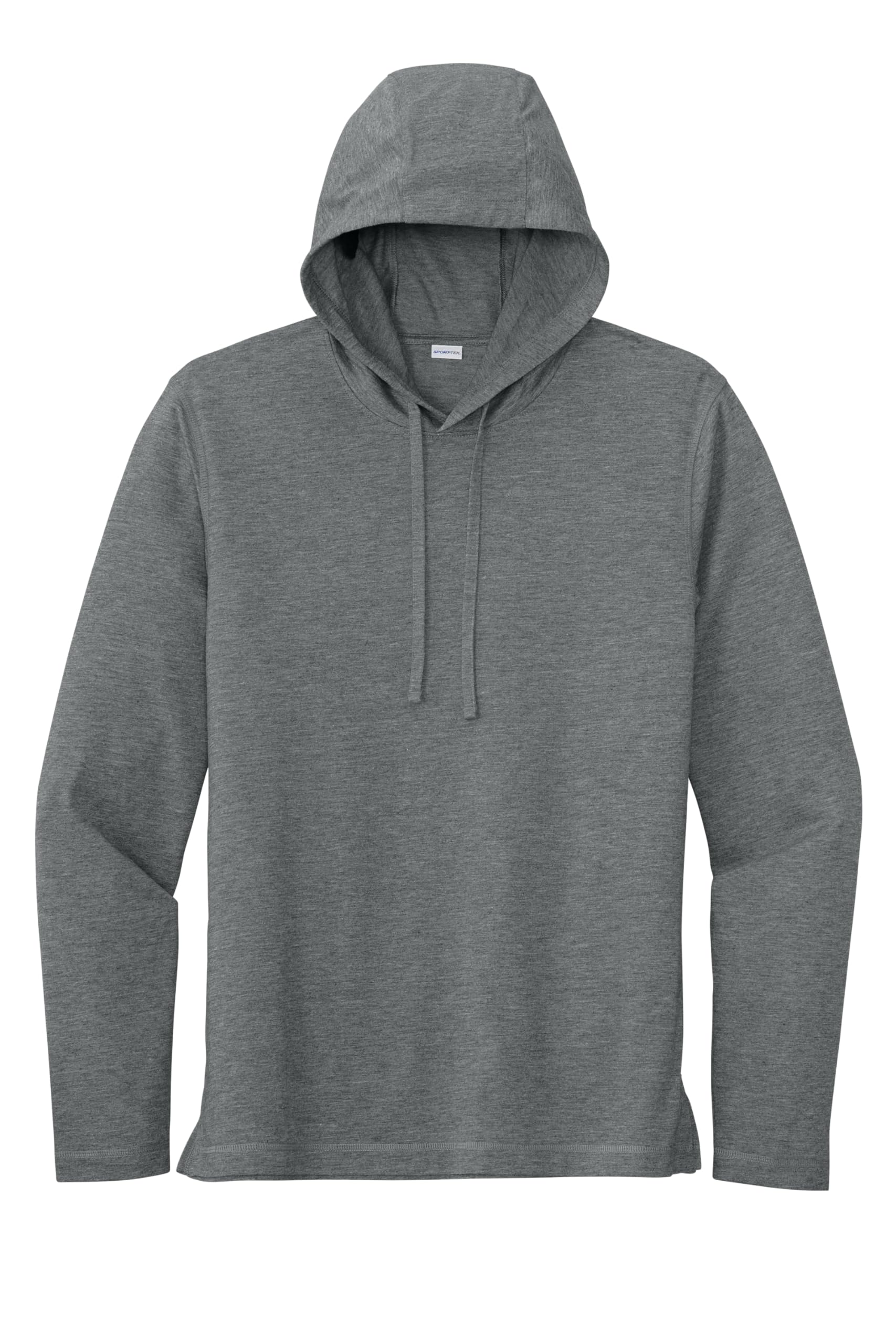 SPORT-TEK PosiCharge Tri-Blend Moisture Wicking Long Sleeve Hoodie ST406 - Athletic Performance & Casual Wear for Running, Gym & Outdoor Activities