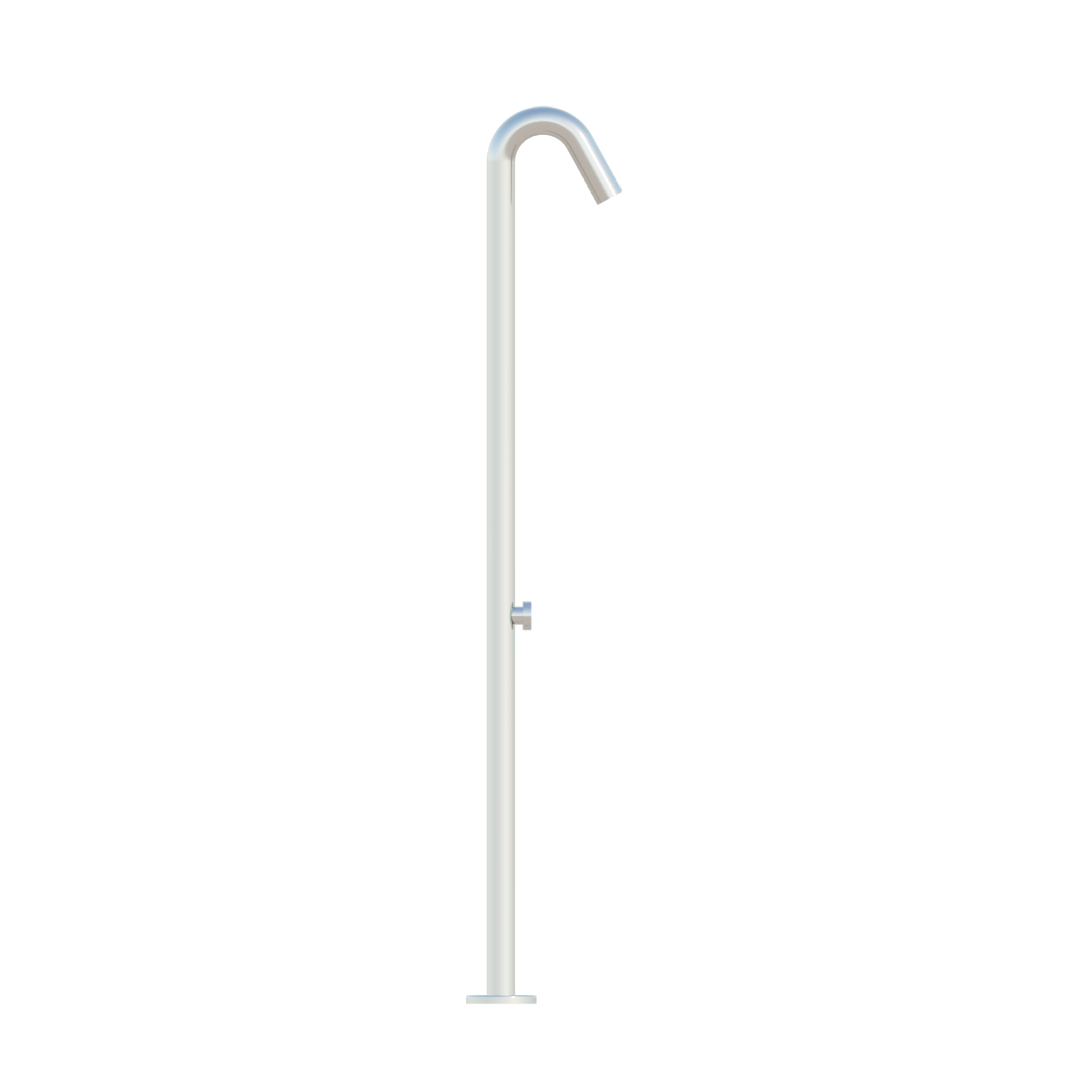 DAX Freestanding Outdoor Shower Pipe with Adjustable Height - Stainless Steel Garden Shower for Pool, Beach & Backyard (Model DAX 807282) | Perfect for Outdoor Bathing, Rinsing & Pet Washing