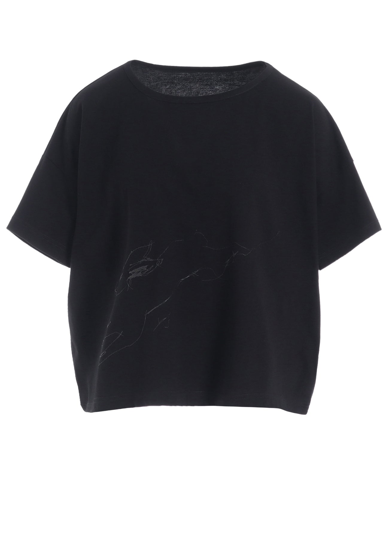 Cotton Jersey Animal Print Cropped Half Sleeve T-Shirt - Trendy Casual Top for Women, Perfect for Summer Outfits, Beach Wear & Street Style Fashion