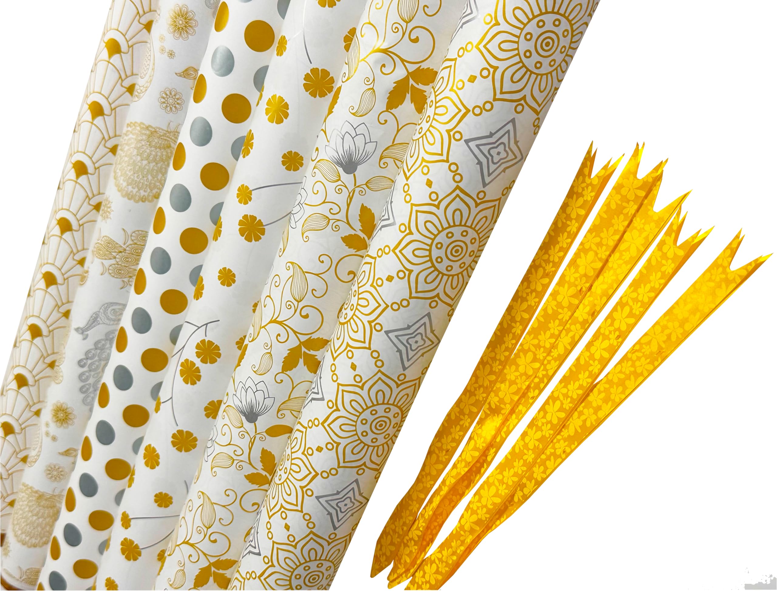 Premium OFIXO (MD6) Gift Wrapping Paper Roll - 6-Pack Mixed Designs for Birthday, Christmas & Party Presents - High-Quality Gift Wrap Sheets for All Occasions