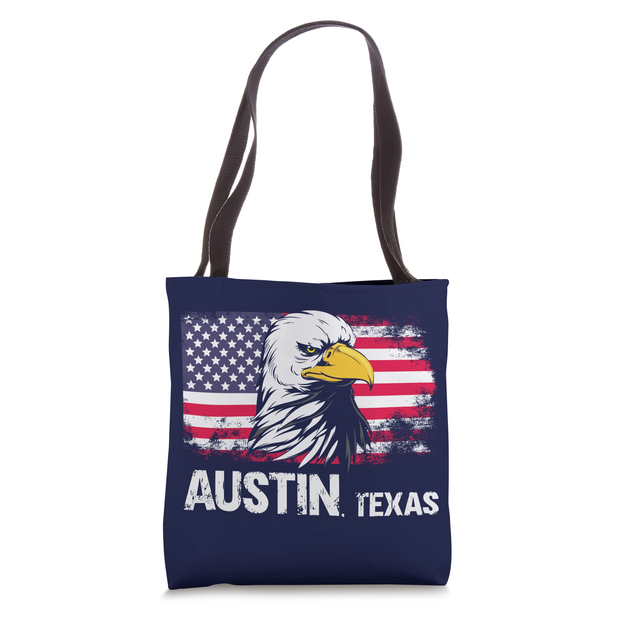 Stylish Austin Texas Tote Bag - Durable Cotton Reusable Shopping Bag with Long Handles - Perfect for Groceries, Beach Trips & Farmers Market