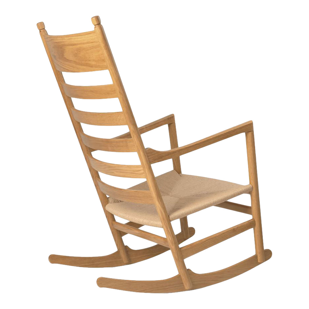 CH45 Rocking Chair - Comfortable Wooden Rocking Chair for Living Room, Nursery & Porch - Perfect for Relaxing, Nursing & Reading