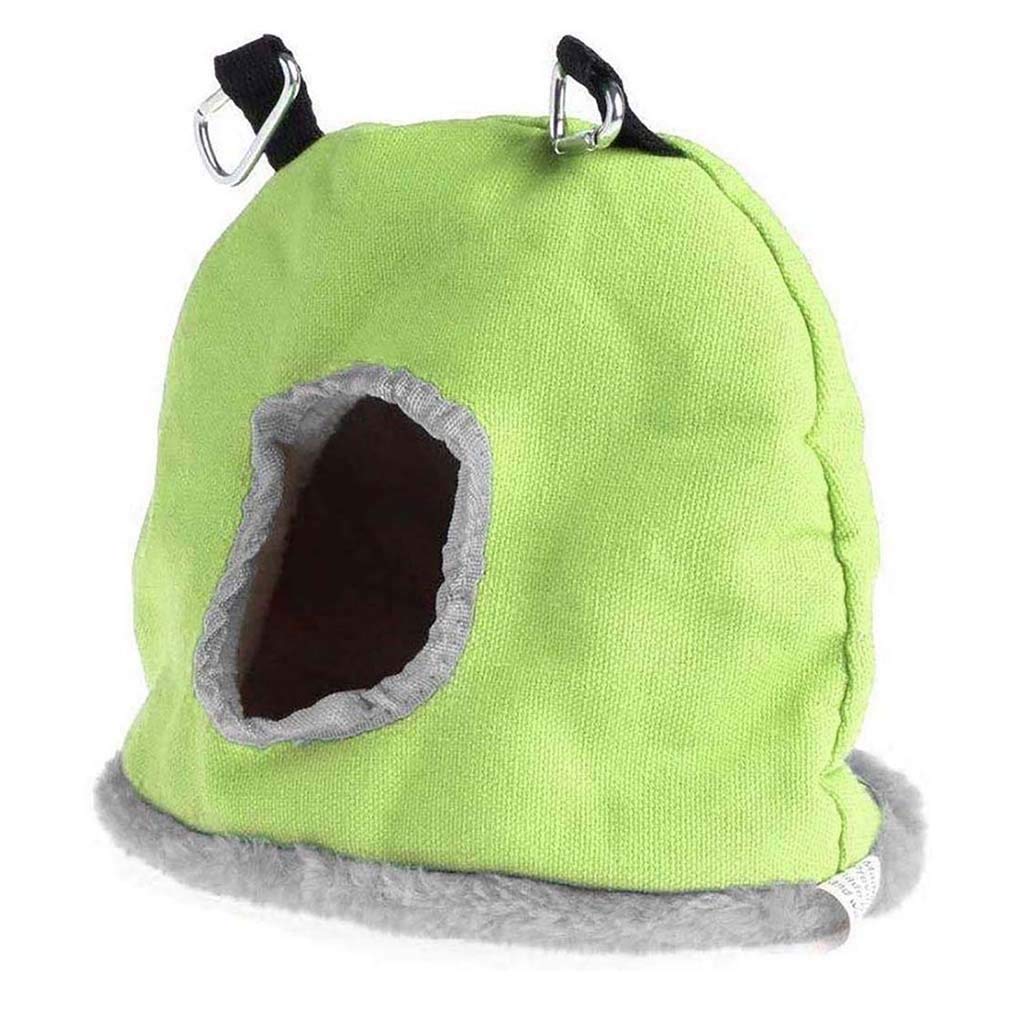 Cozy Plush Bird Bed House - Warm Hanging Cage for Parrots, Hamsters & Small Pets - Perfect for Winter Nesting & Cage Decoration