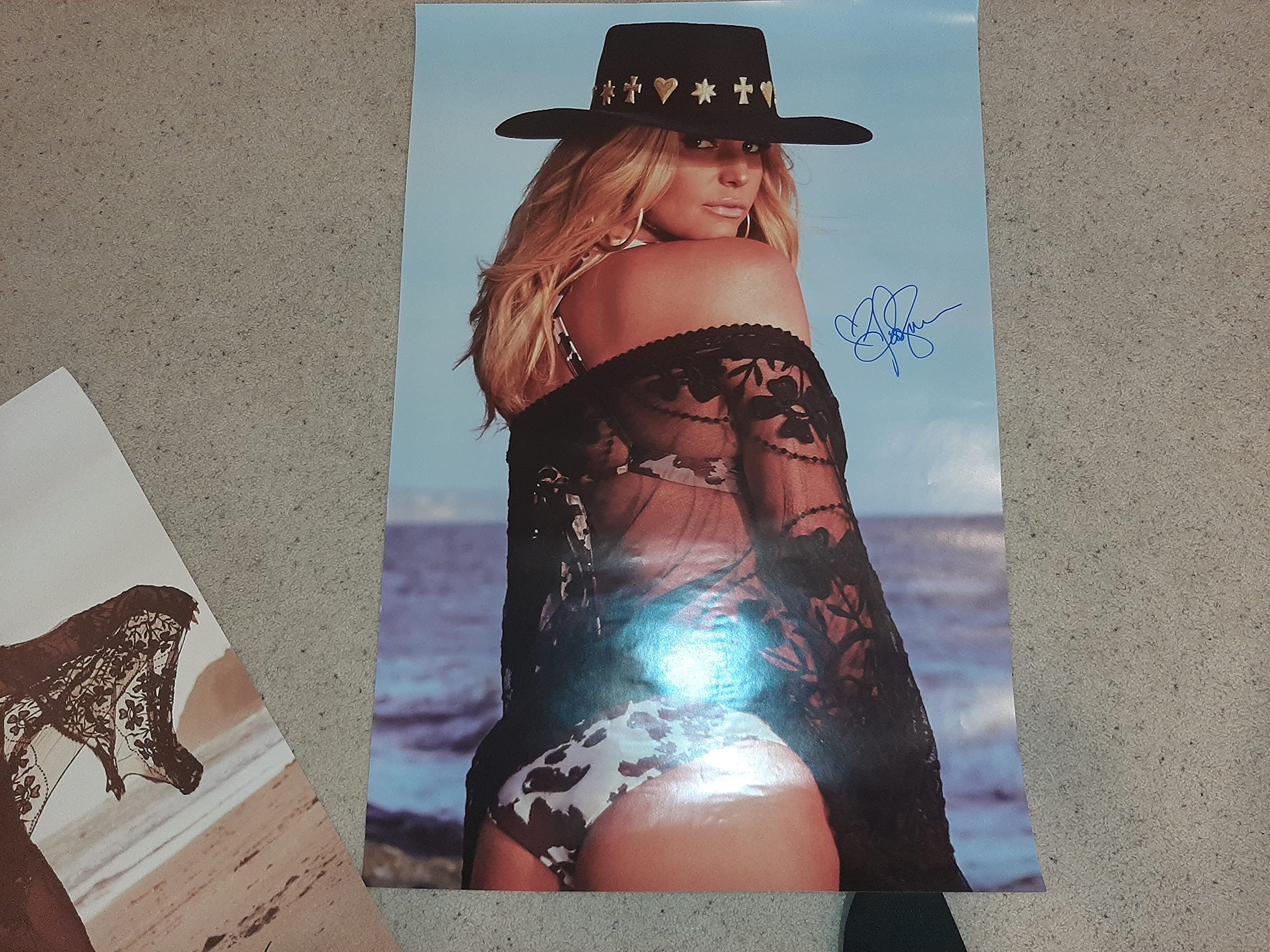 Jessica Simpson Signed 'Be Fierce' 24x36 Limited Edition Bikini Poster (250 Copies) - Perfect for Music Fans, Collectors & Home Decor