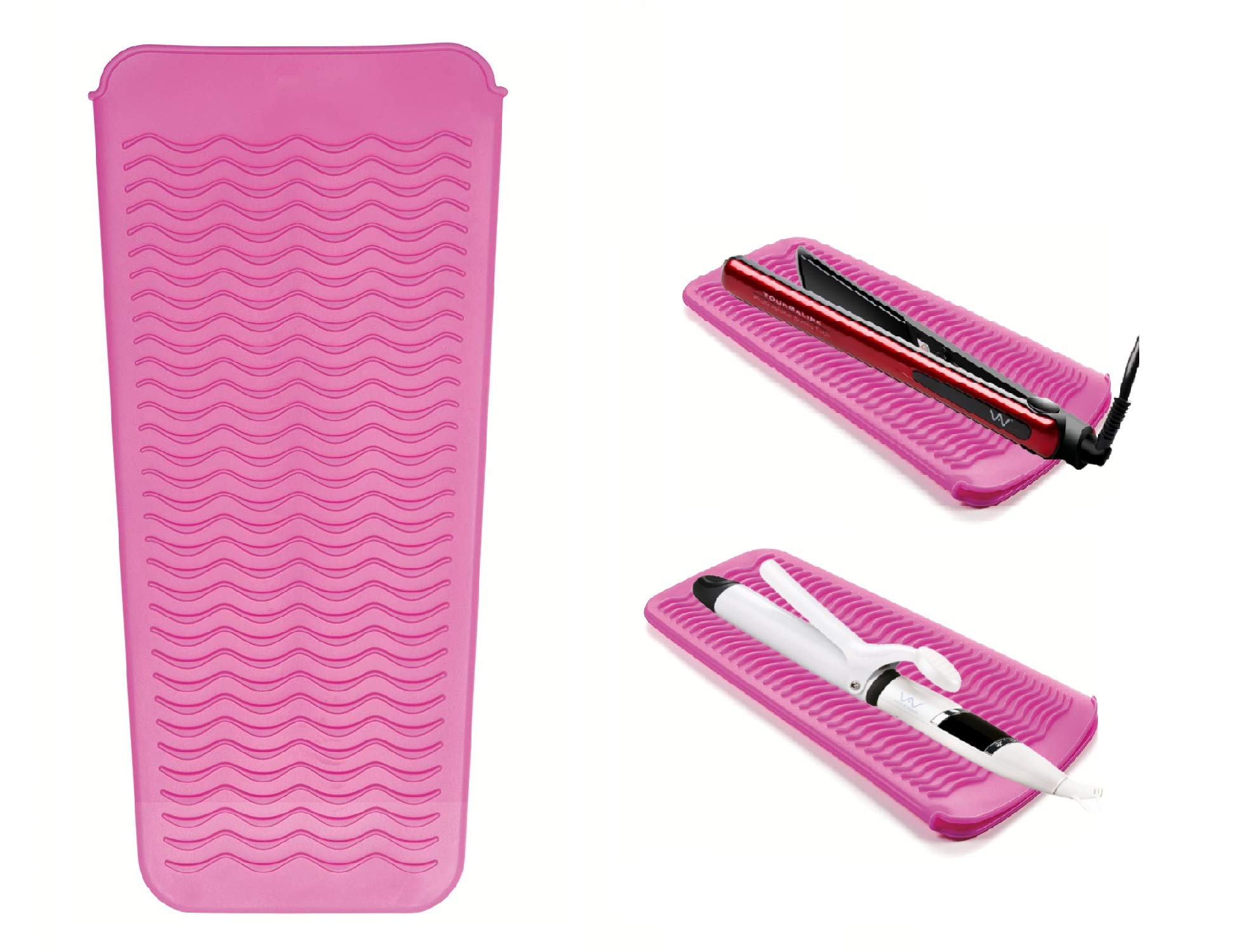 Heat Resistant Silicone Mat Pouch for Curling Irons & Hair Straighteners - 11.5