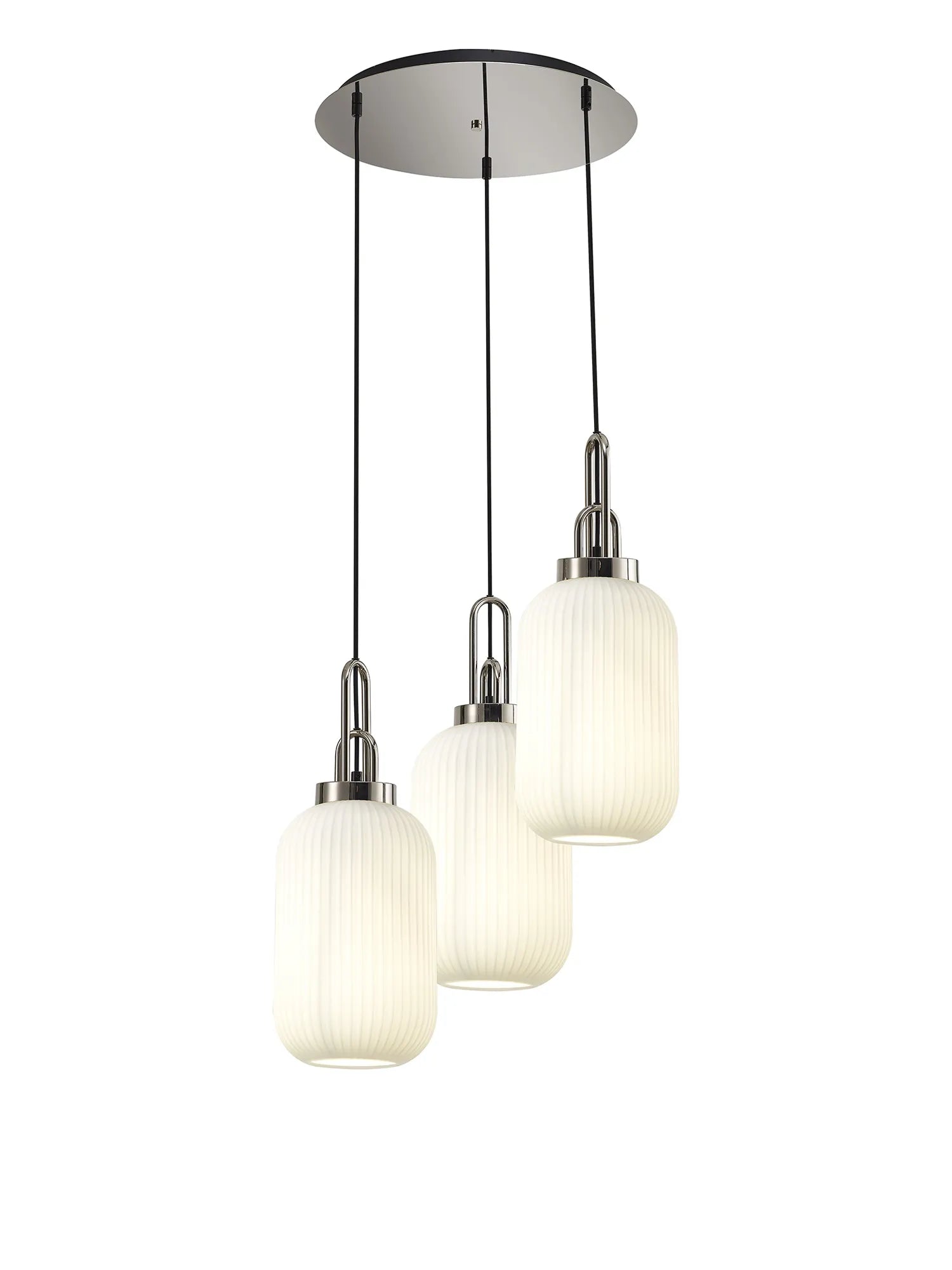 Stylish Cadiz 3-Light Cluster Pendant - Modern Ceiling Lighting Fixture for Dining Room, Kitchen Island & Living Room Decor