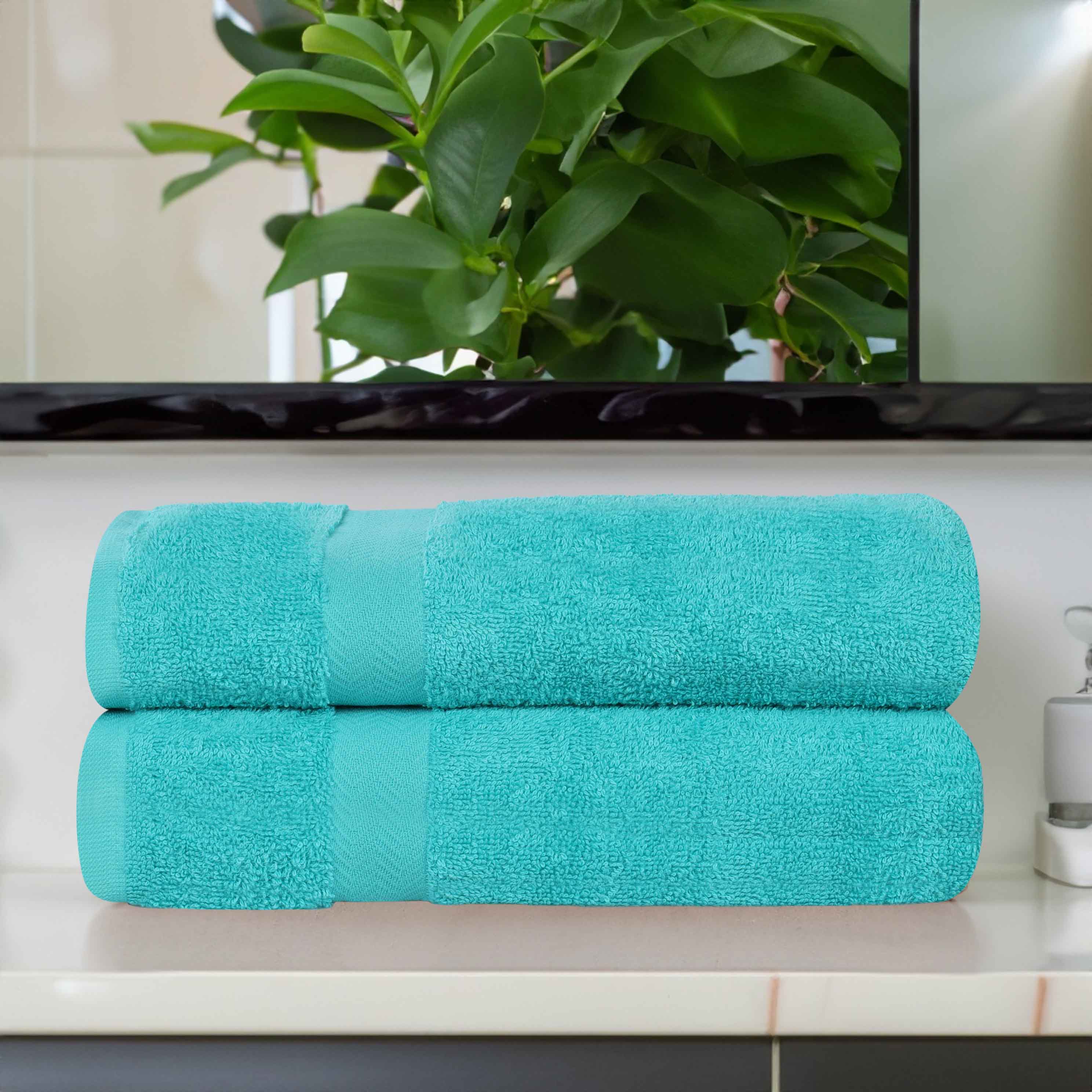 Franklin Eco-Friendly Organic Cotton 2-Piece Bath Sheet Set | Ultra Soft & Absorbent Towels for Spa, Beach & Luxury Bathroom Use