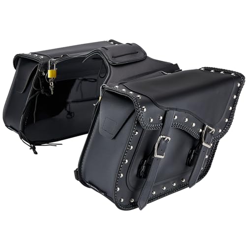 Black 31L Studded & Braided
