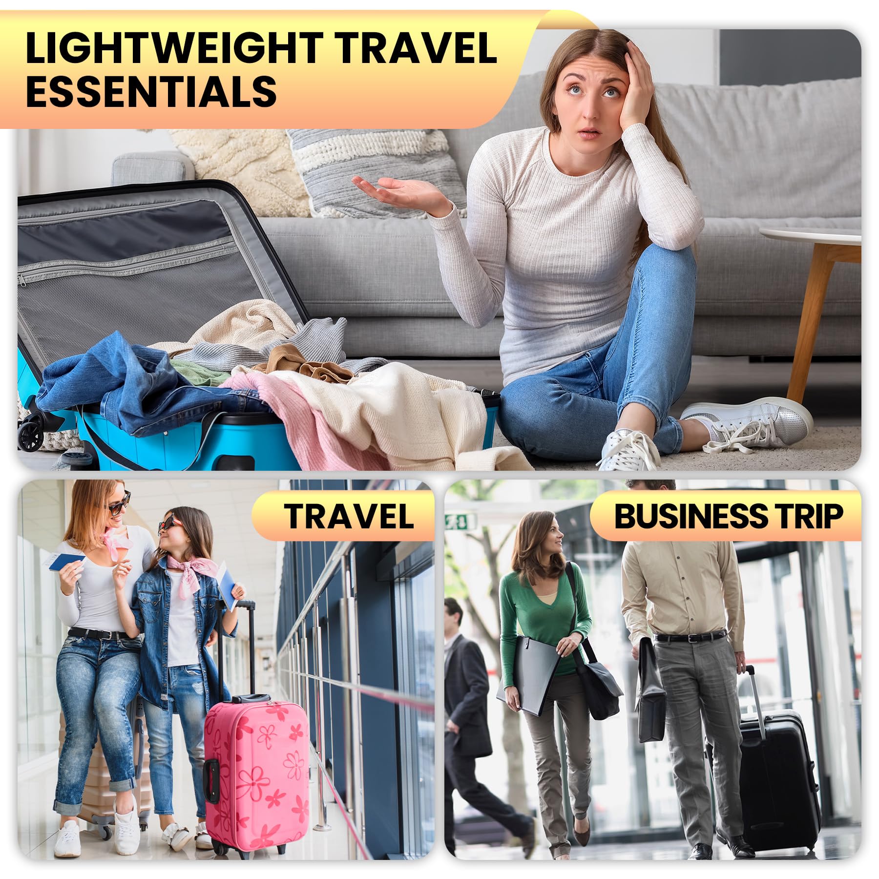 4-Piece Compression Packing Cubes Set - Ultralight Mesh Travel Organizers for Suitcases, Space-Saving Luggage Storage for Women | Perfect for Business Trips, Vacations & Weekend Getaways