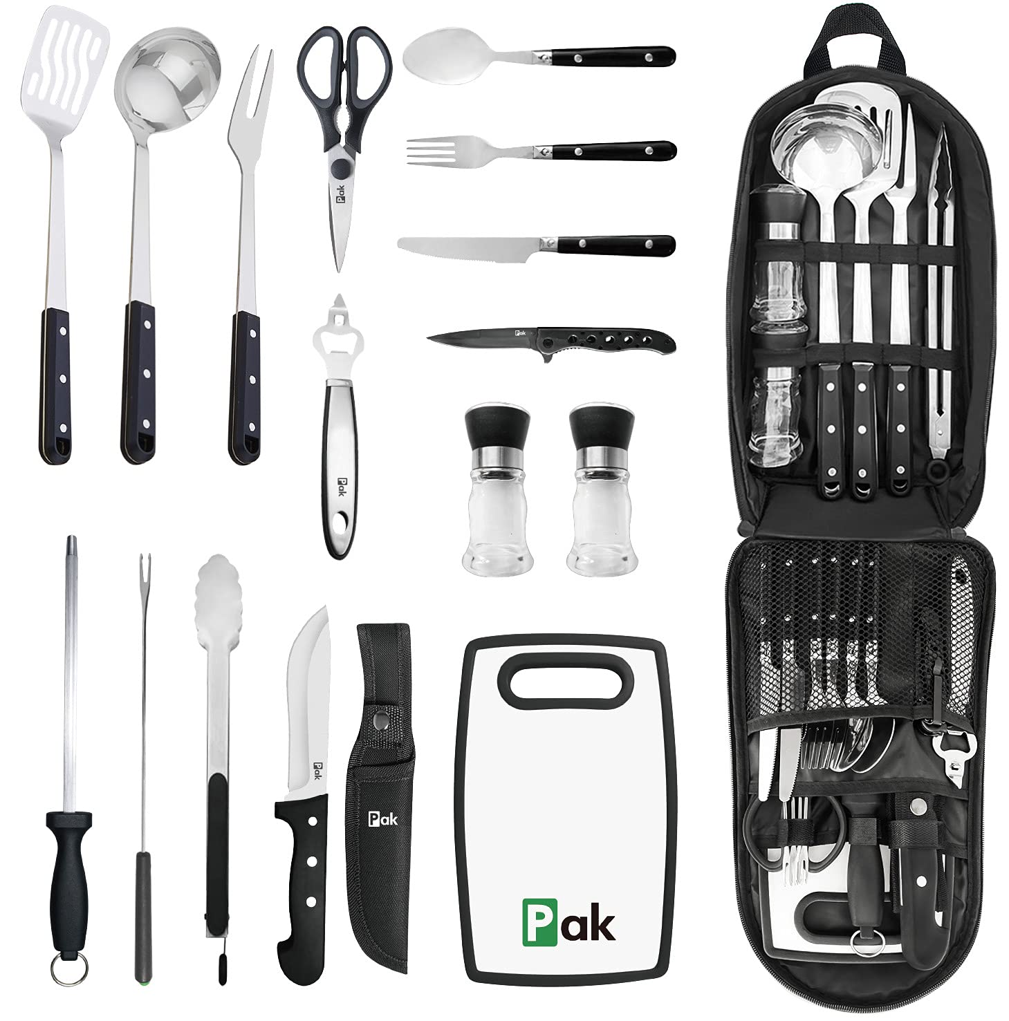 Premium Camping Cookware Set - Lightweight Camp Kitchen Utensils for Outdoor Cooking | Complete Camping Cooking Kit with Pots, Pans & Accessories | Perfect for Backpacking, RV Trips & Family Camping Adventures