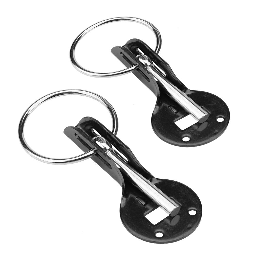Universal Hood Pin Lock Kit - Black Bonnet Hood Pins & Latch for Racing & Sports Cars | Secure Engine Bay for Track Days & Car Shows