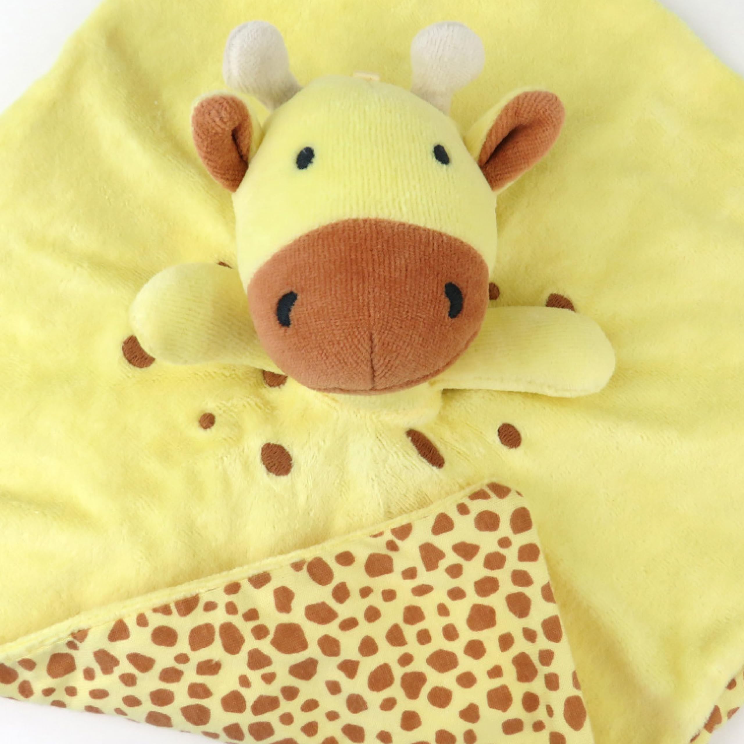 HonestBaby Soft Plush Lovey & Rattle Stuffed Animal Toy - Pale Banana Baby Shower Gift for Newborn Boys & Girls (0-12 Months) - Perfect for Nursery, Stroller & Cuddle Time