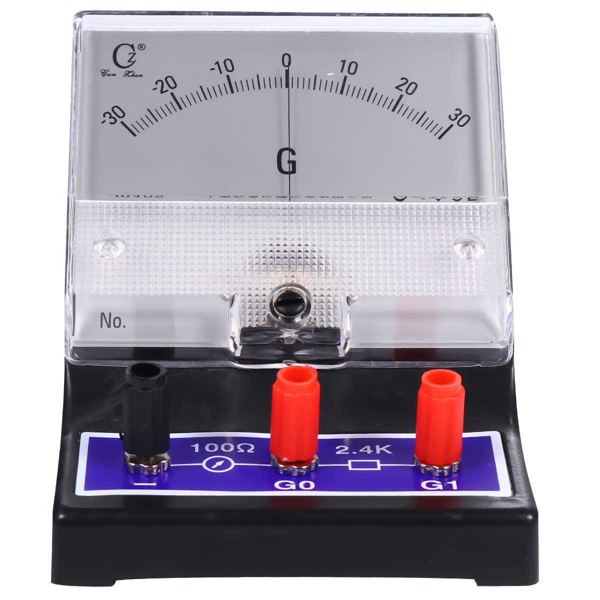 High Precision Amperemeter G Table Galvanometer - Microammeter for Physics Experiments & Electrical Testing | Perfect for Labs, Classrooms & DIY Electronics Projects