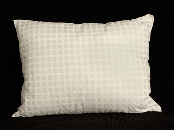 JS Fiber UltraLoft Heavyweight Windowpane Pillow - Premium Comfort for Bedroom, Living Room & Office - Hypoallergenic & Supportive for Side Sleepers