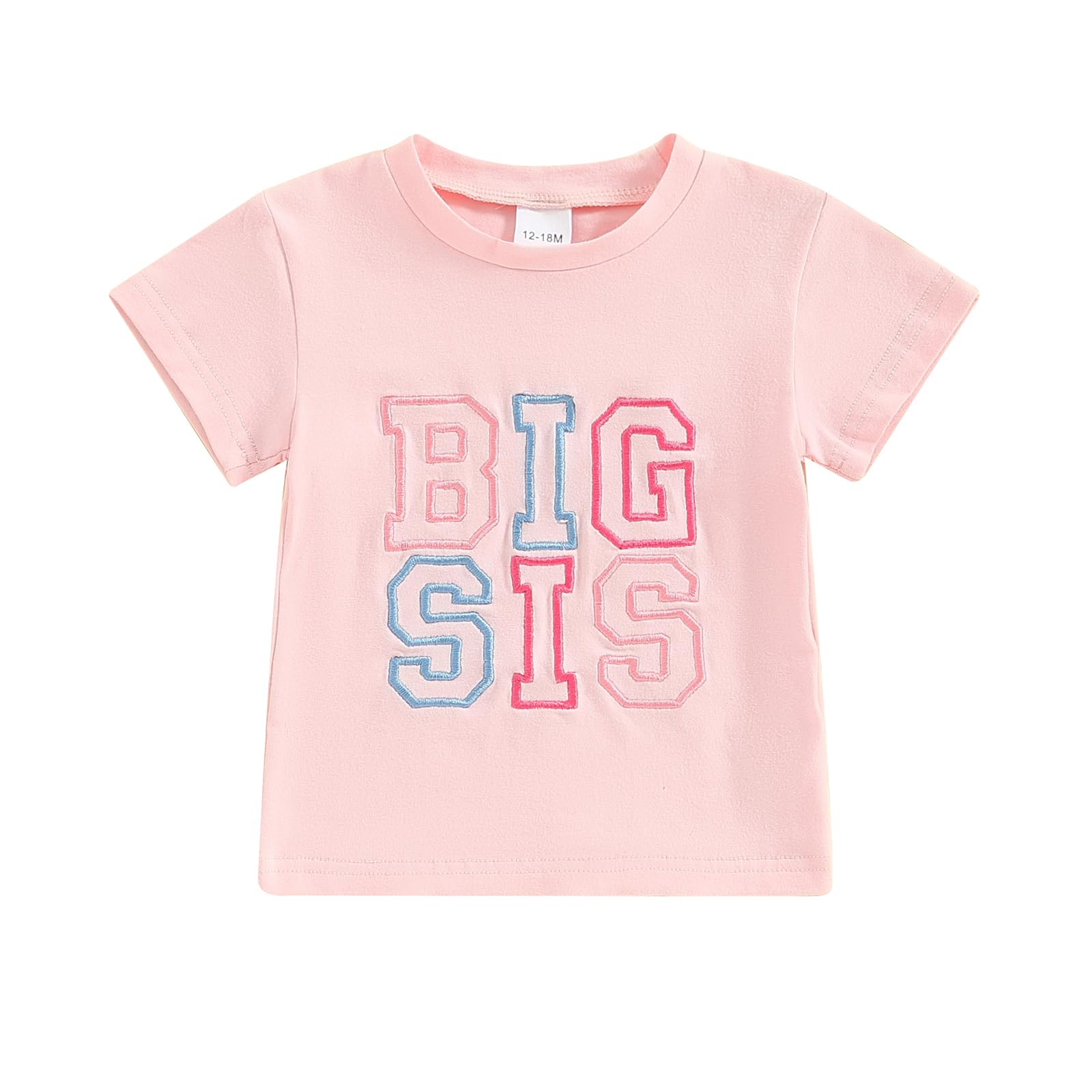 CREAIRY Matching Family Outfits - Big Sister Little Sister Brother Toddler Baby Boy Girl Short Sleeve Romper T-Shirt | Summer Clothes for Siblings & Family Photos