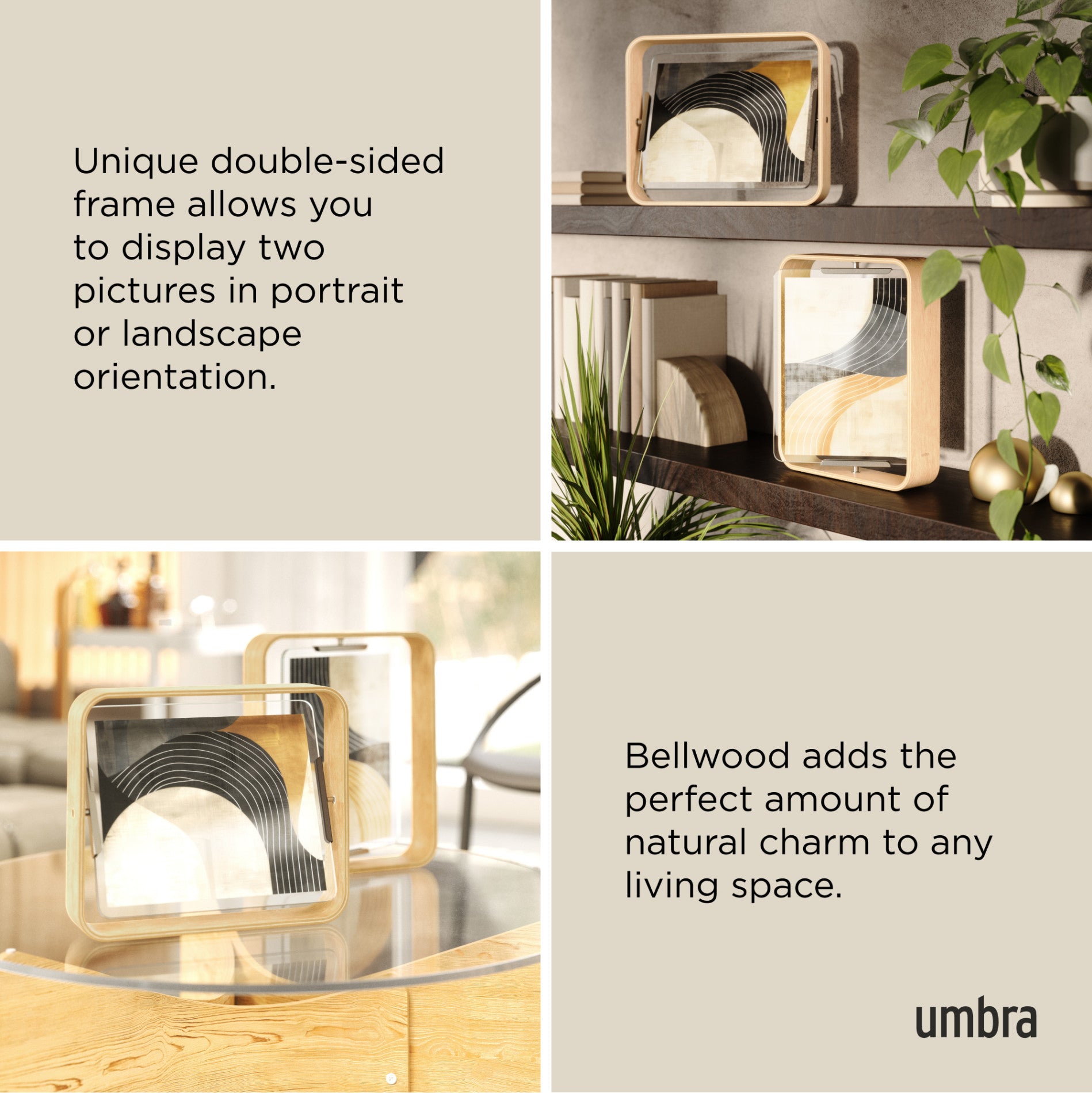 Bellwood Picture Frame - Elegant Wooden Photo Frame for Wall & Tabletop Display - Perfect for Home, Office, and Gift Decor