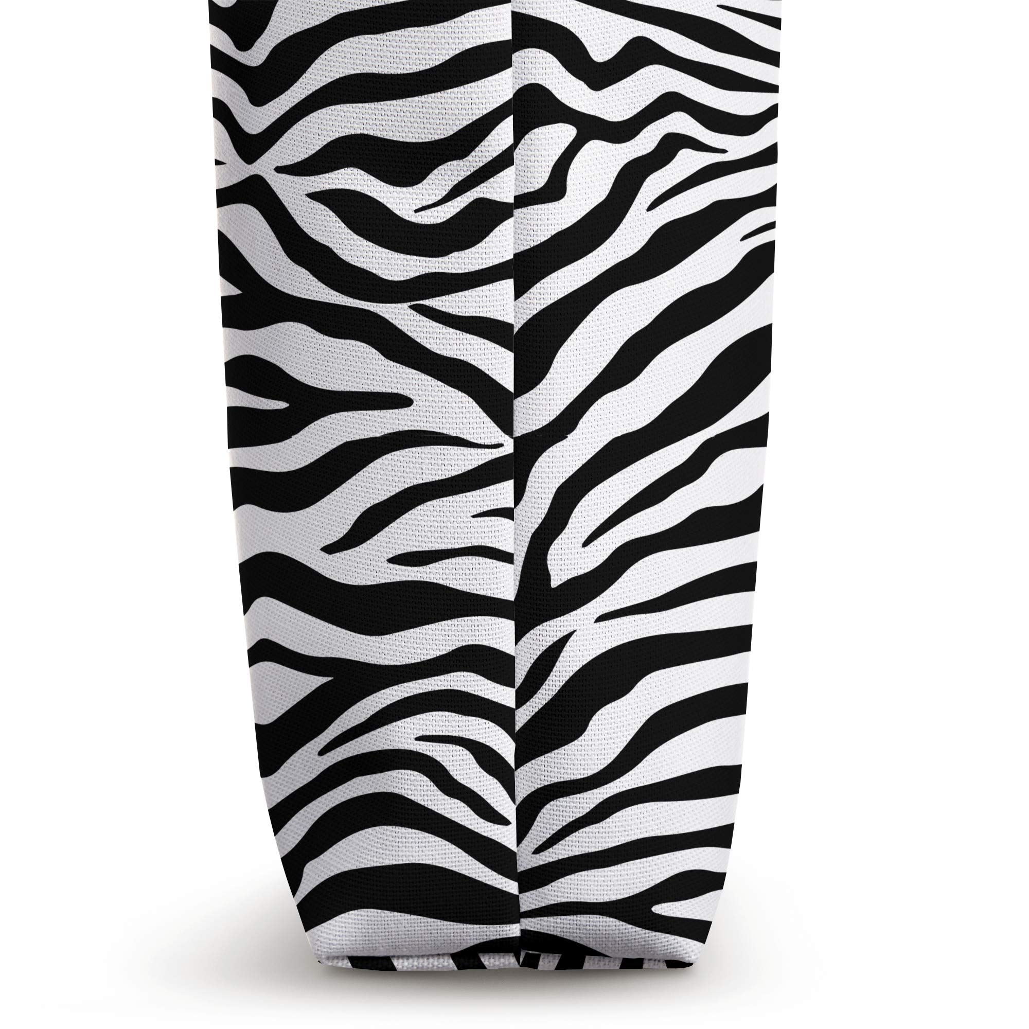 Stylish Zebra Print Tote Bag for Women - Large Reusable Shopping & Beach Bag - Perfect for Groceries, Work, Travel & Everyday Use