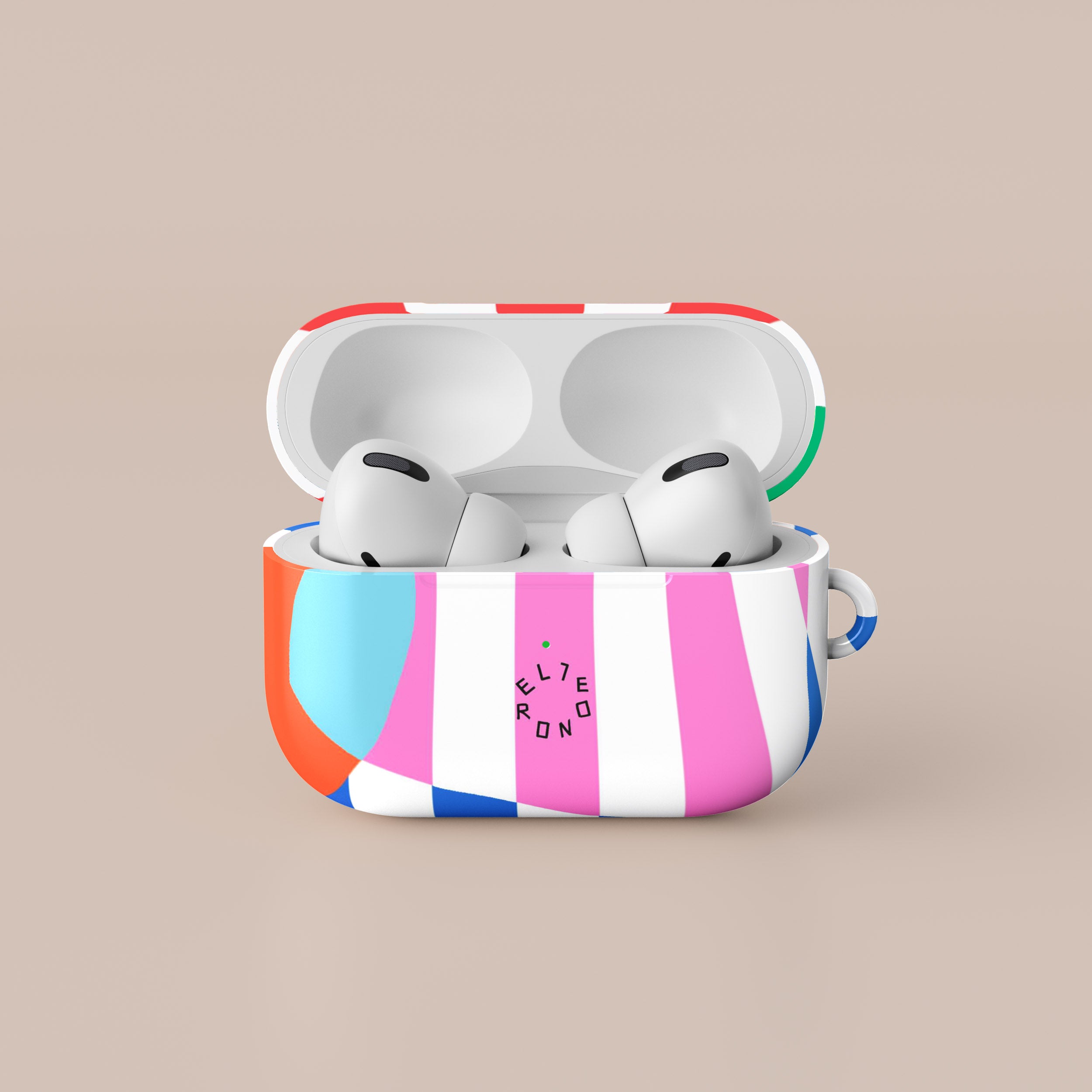 Premium Stripped Symphony AirPods Case - Trendy Protective Cover for Apple AirPods 1/2/3 & Pro - Slim Fit, Shockproof Design for Daily Use, Commuting & Travel