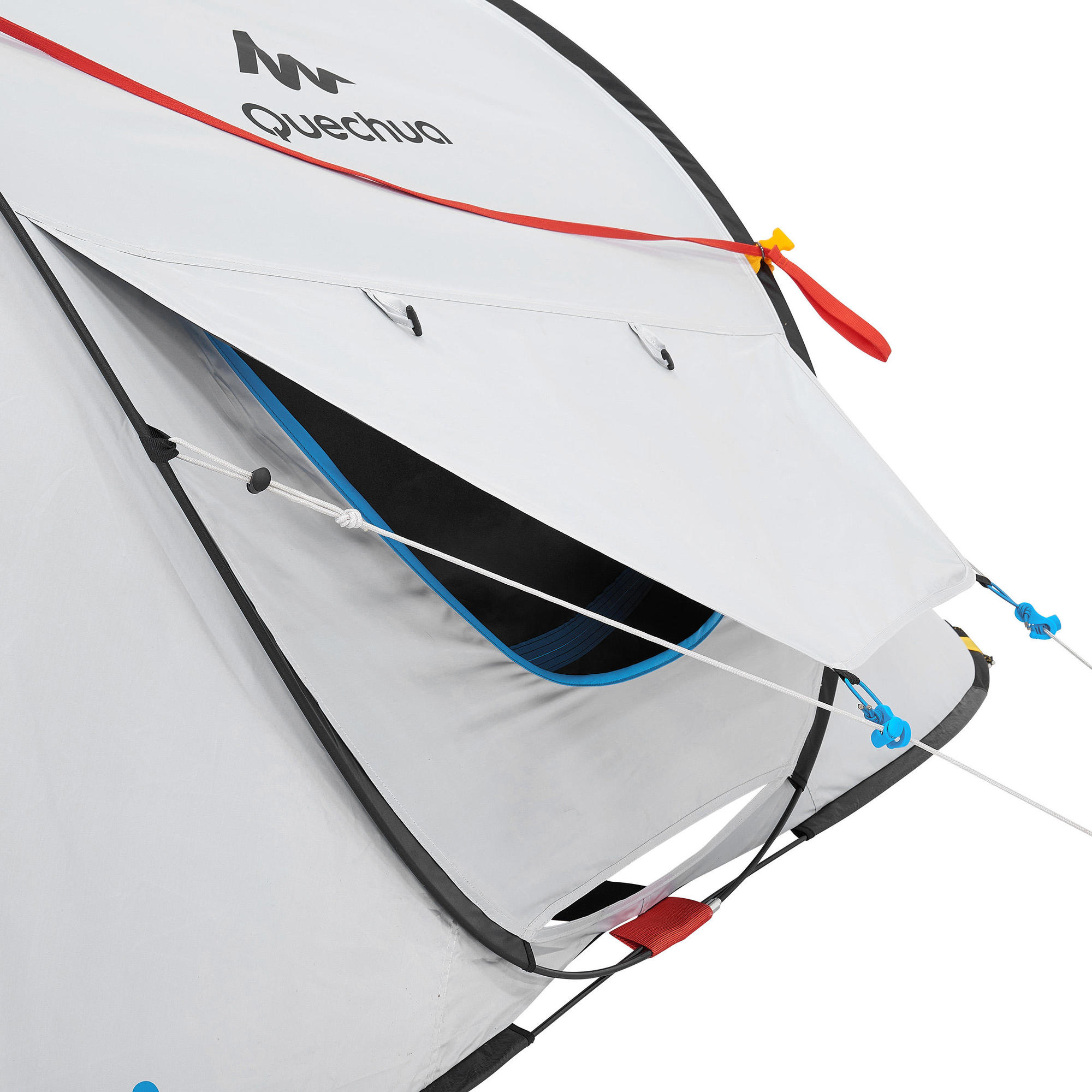 Quechua 2 Second Fresh & Black Waterproof Pop Up Camping Tent for 3 Person - Instant Setup for Hiking, Backpacking & Outdoor Adventures
