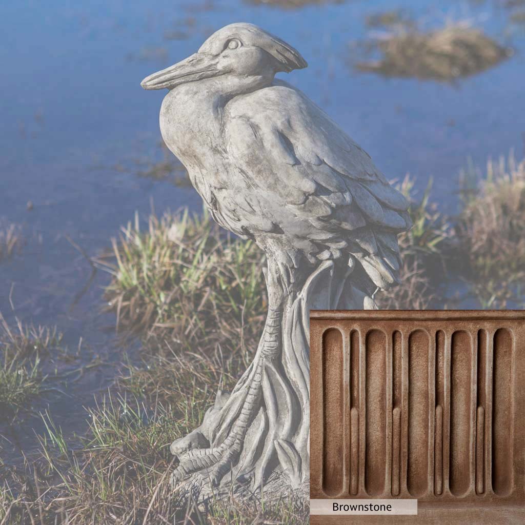 Campania International Egret Statue - Elegant Garden Decor, Outdoor Bird Sculpture for Patio, Lawn & Poolside | Perfect for Home & Landscape Decoration