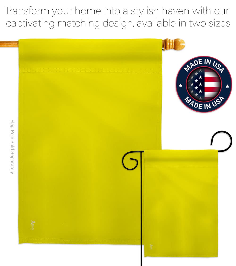Americana Home & Garden Yellow House Flag - Double-Sided Open for Business Banner - Made in USA - Perfect for Storefronts, Retail Shops & Yard Decorations