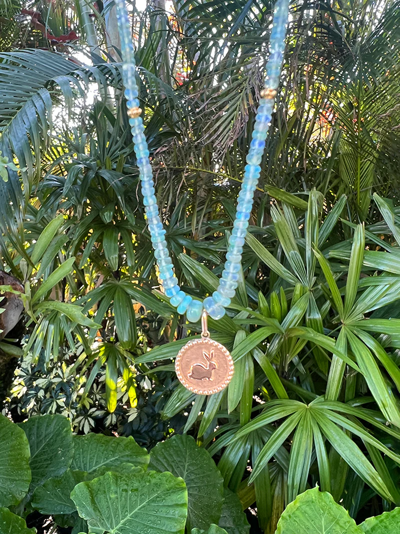Lucky Rabbit Medallion Pendant - Chinese Zodiac Jewelry for Year of the Rabbit - Perfect for Gifts, Birthdays & Chinese New Year Celebrations