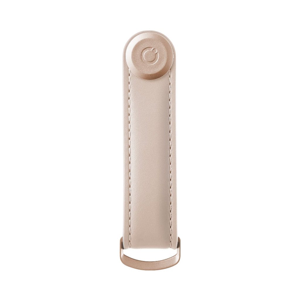 Orbitkey Genuine Leather Key Organizer - Slim Minimalist Key Holder with RFID Protection | Perfect for Home, Office & Travel Organization (Blush Pink)