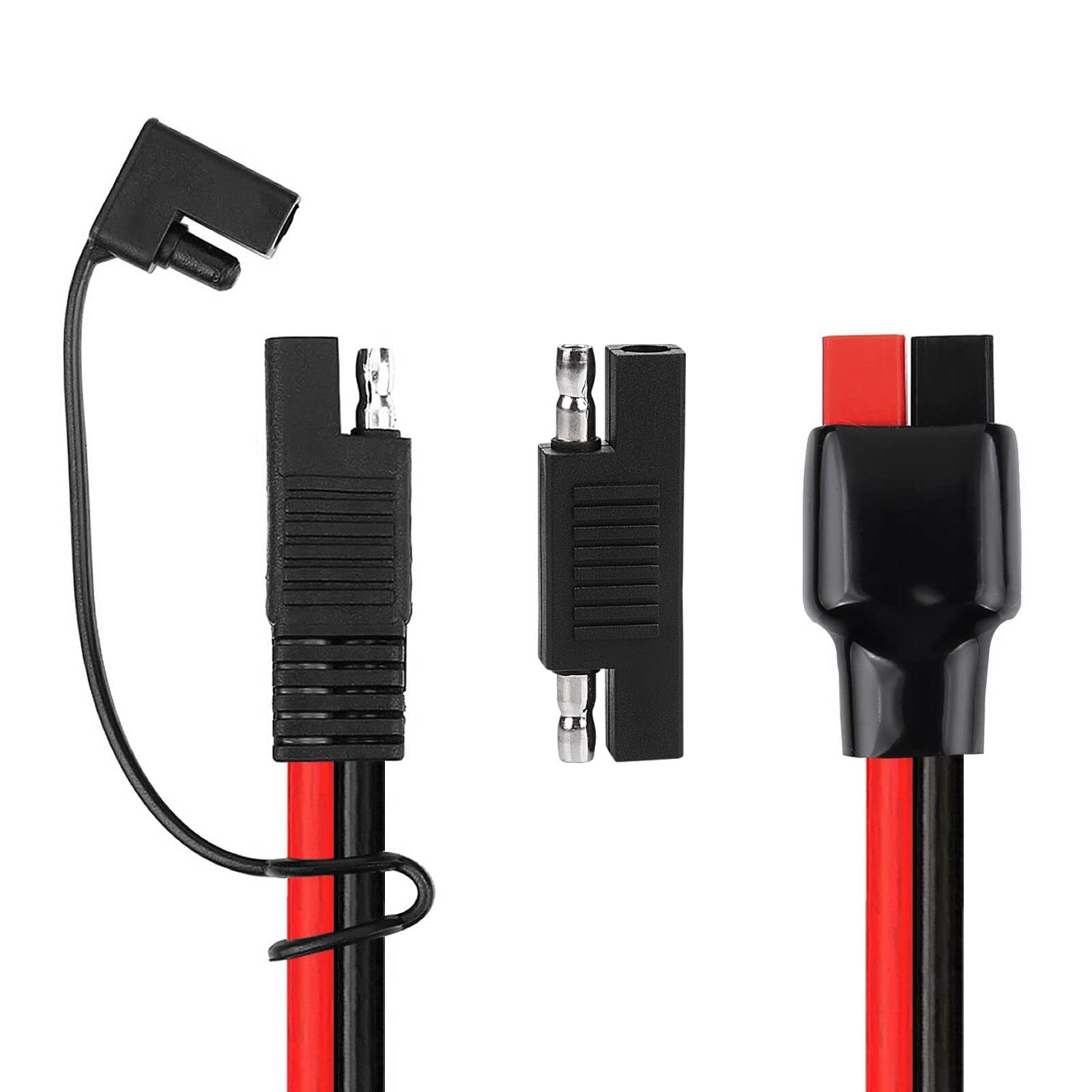 iGreely 10 AWG Solar Connector to SAE Extension Cable (2Ft/60cm) - Compatible with Goal Zero Yeti, Suaoki, Renogy Portable Solar Generators | Perfect for Off-Grid Camping, RV Power & Emergency Backup