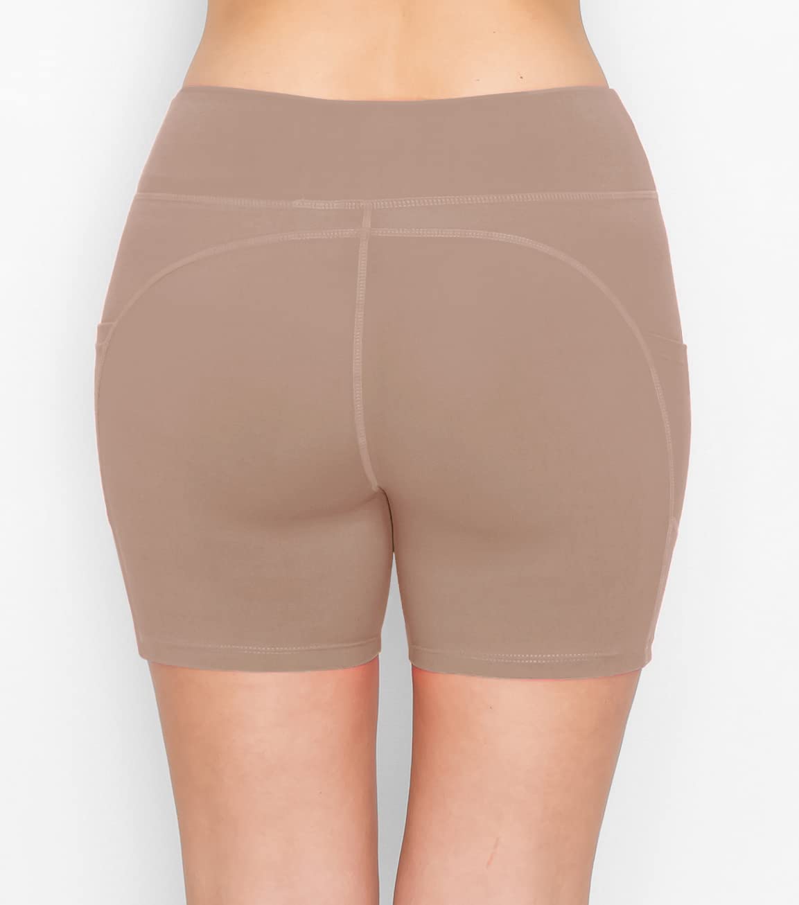ALWAYS Women's High Waisted Biker Shorts - 3