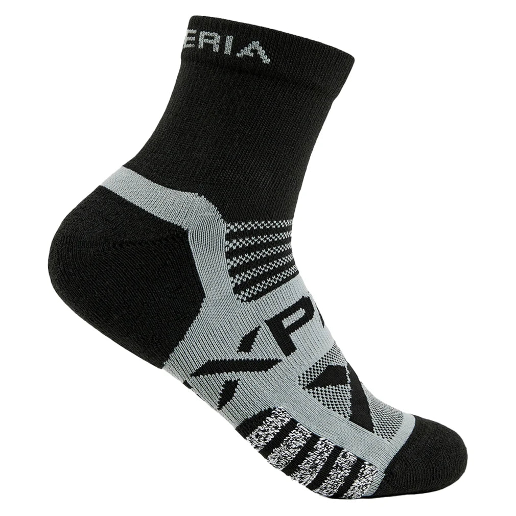 Experia Tennis Thin Cushion Ankle Socks for Men & Women - Black (2-Pack) - Breathable & Comfortable Athletic Socks for Running, Gym & Sports Activities