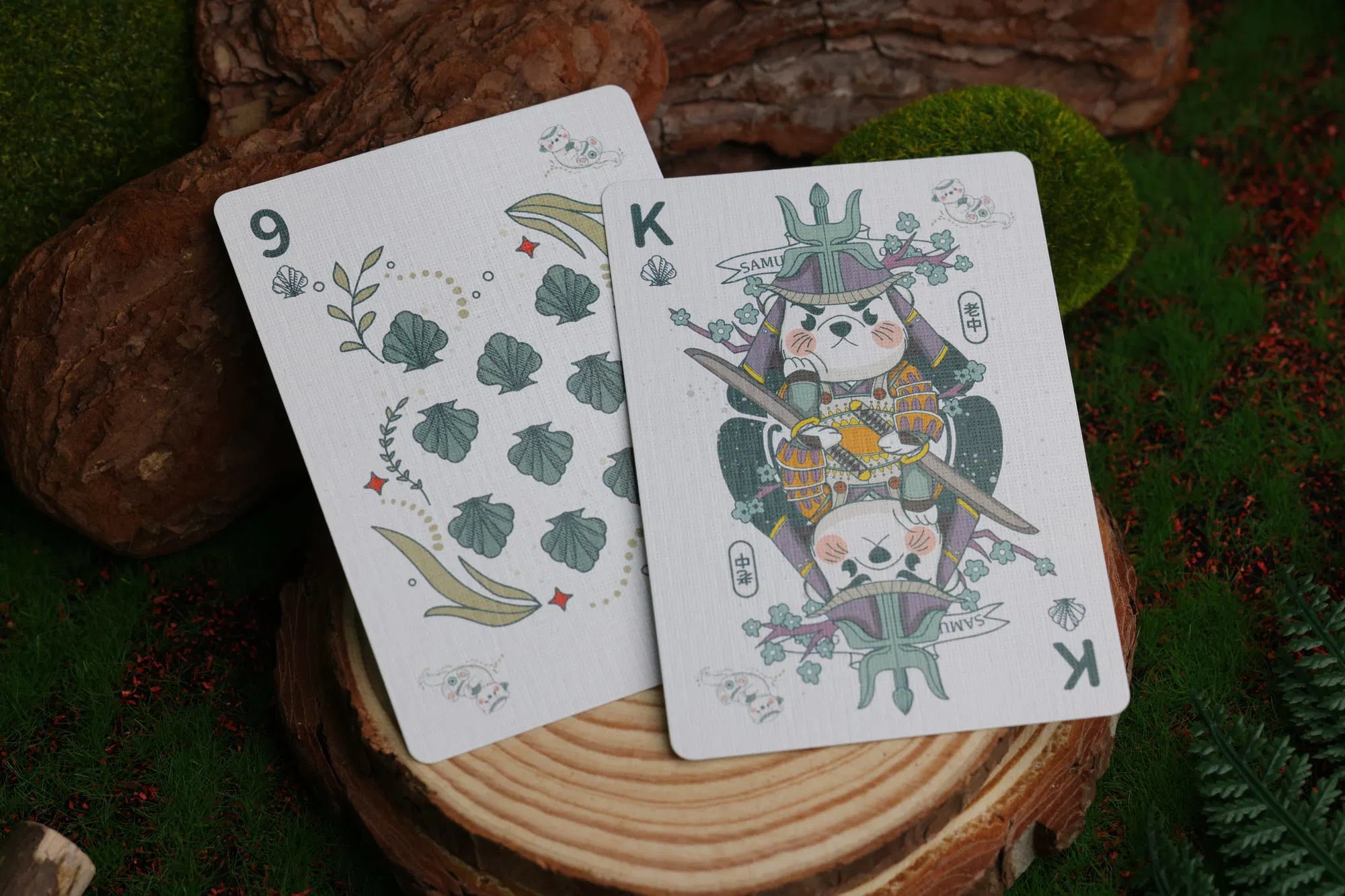 Premium Samurai Otter Mizu Playing Cards - Waterproof & Durable for Poker, Magic Tricks, and Collectors - Perfect for Game Nights, Travel, and Gifts
