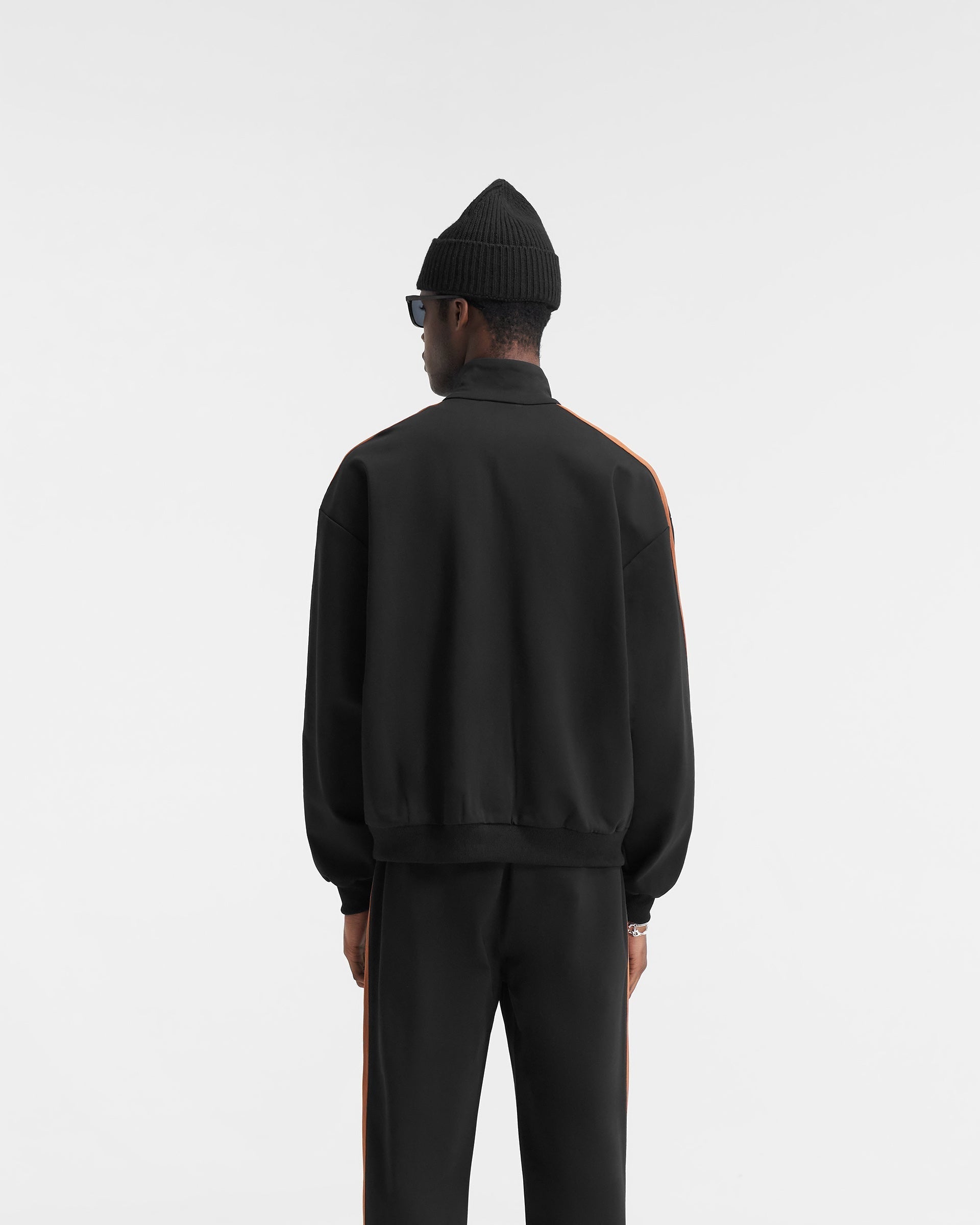 Initial Tracksuit Jacket - Black | Stylish Men's & Women's Athletic Wear for Gym, Running & Casual Outfits