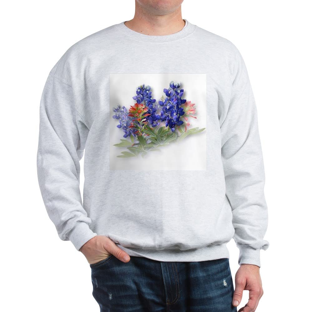 Bluebonnets with Indian Paint Sweatshirt - Texas Wildflower Pullover Hoodie for Women & Men | Perfect for Spring Outfits, Nature Lovers & Casual Wear