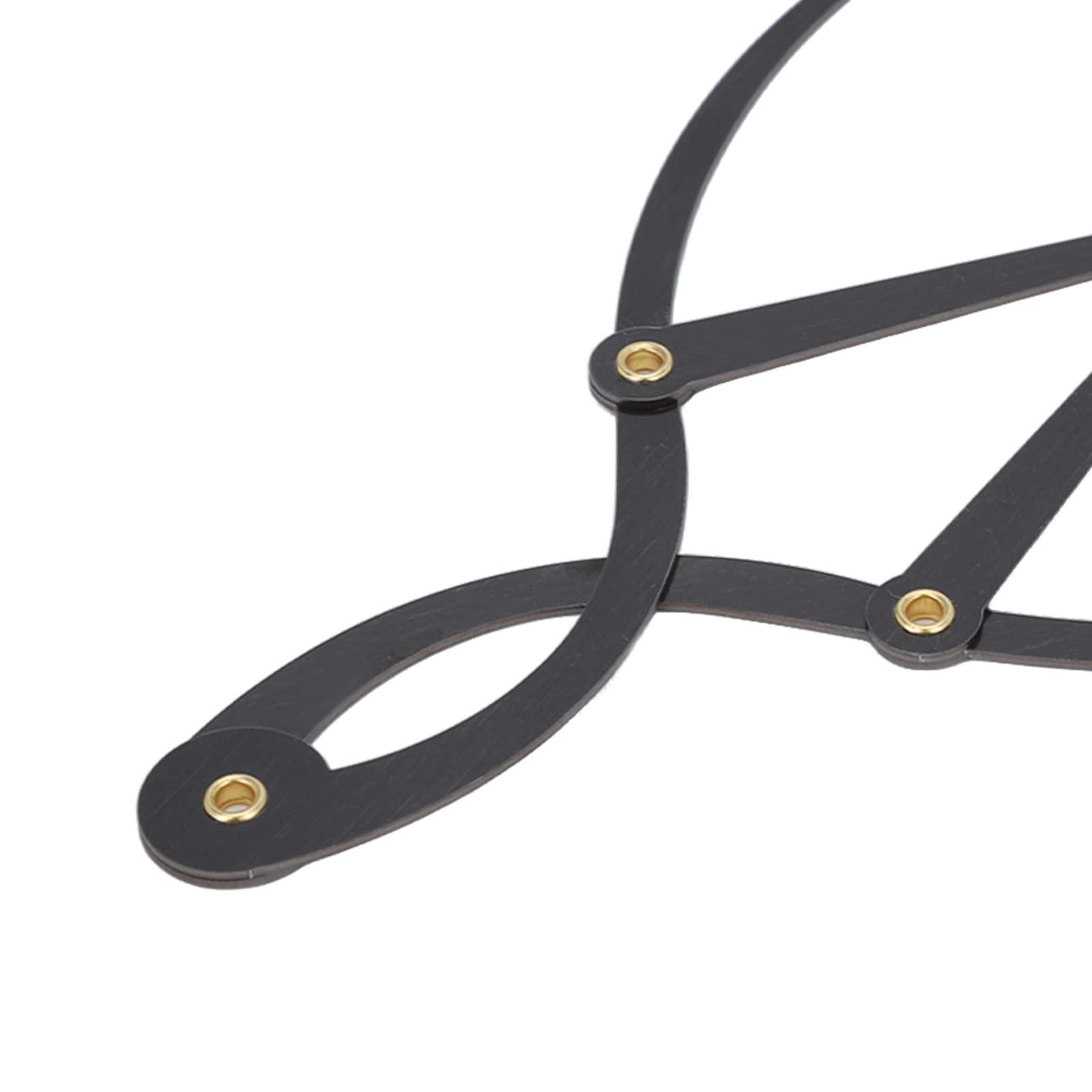 EXCLUZO Professional Tattoo Eyebrow Ruler & Brow Caliper - High Precision Reusable Measuring Tool for Permanent Makeup Artists (Black) | Perfect for Eyebrow Shaping, Microblading & Cosmetic Tattooing