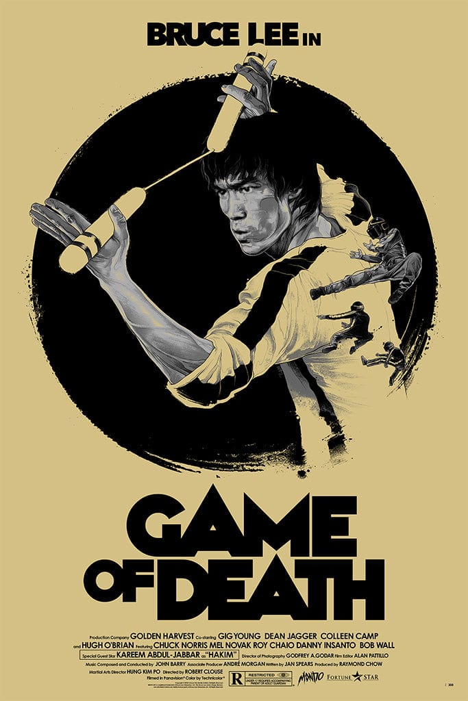 Game of Death Movie Poster - Bruce Lee Classic Film Wall Art for Home, Office & Theater Decor