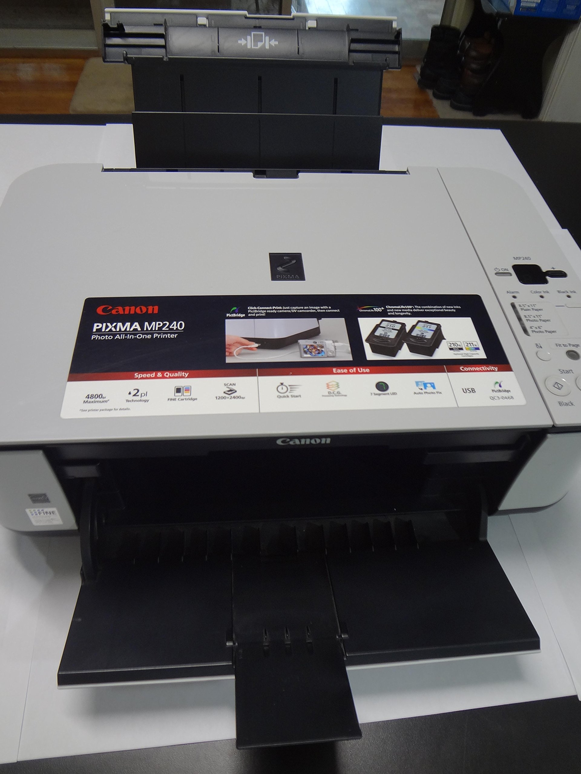 Canon PIXMA MP240 Wireless All-in-One Printer with Scanner and Copier - Print, Scan, Copy Photos & Documents for Home Office Use
