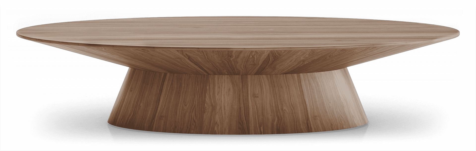 Stylish Sullivan Oval Coffee Table in Walnut - Perfect for Living Room, Lounge & Home Decor