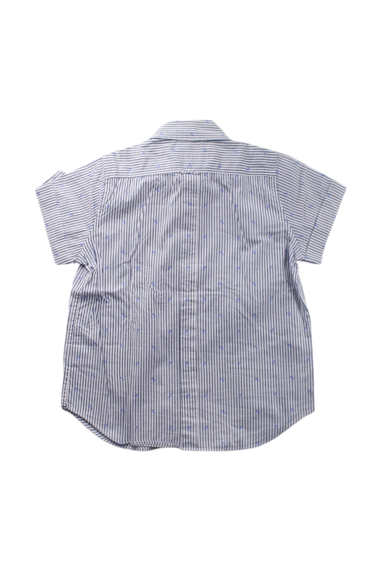 Aquascutum Short Sleeve Button Down Shirt for Boys 4-5T - Casual Summer Outfit for Preschool & Playdates