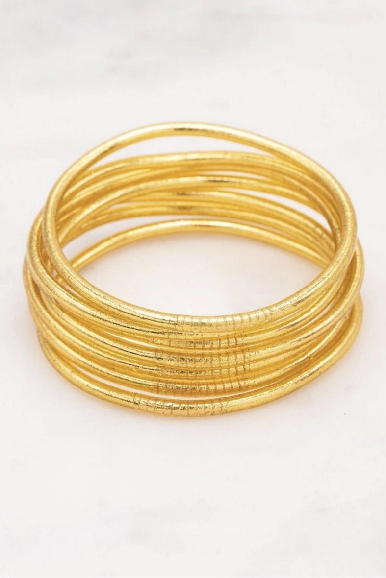 Gold and Champagne Buddhist Bracelet - Handmade Meditation Jewelry for Mindfulness, Yoga & Spiritual Healing | Perfect for Gifts, Meditation & Daily Wear