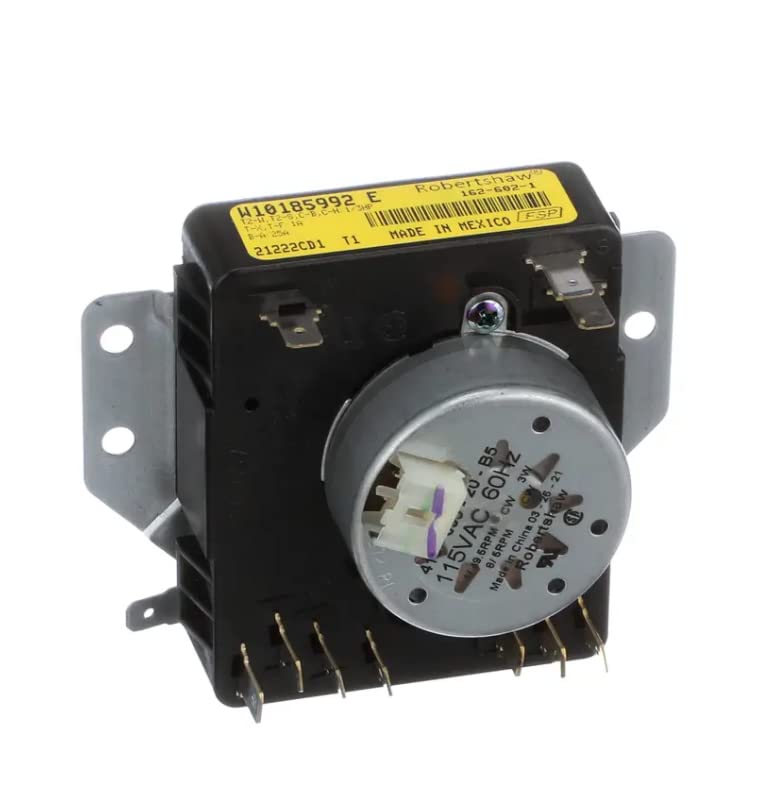 Whirlpool Dryer Timer Control Replacement WPW10185992 - Compatible with Whirlpool Dryers - Perfect for DIY Appliance Repair & Maintenance