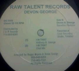 Anthony Devon George - Play Yuh Number (12) Vinyl Record (VG Condition) - Perfect for Reggae Music Collectors & DJs