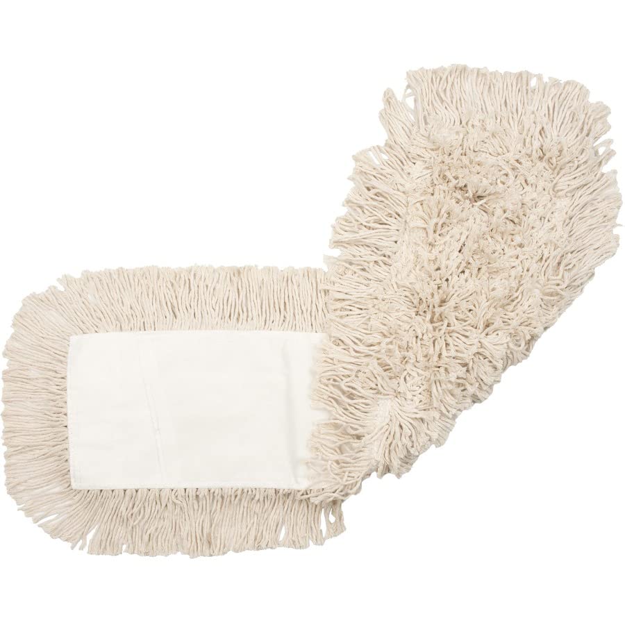 Genuine Joe 4-Ply Dust Mop Refill - 12 Pack, Heavy Duty Microfiber Floor Cleaning Pads for Hardwood, Tile & Laminate Floors - Ideal for Home, Office & Commercial Use
