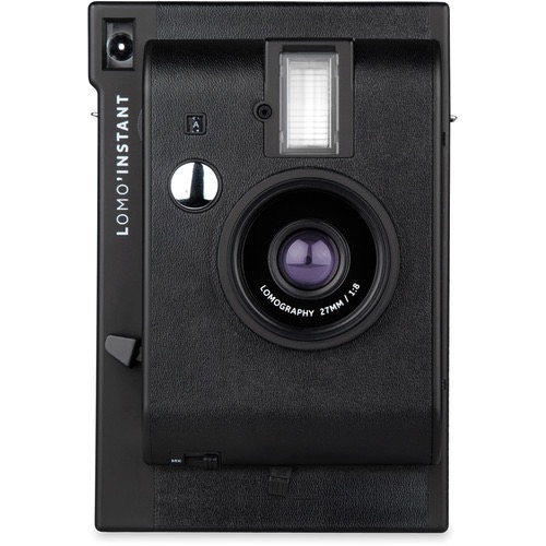 Lomography Lomo Instant Camera (Black) - Vintage Style Instant Film Camera with Built-in Flash - Perfect for Travel, Parties & Creative Photography