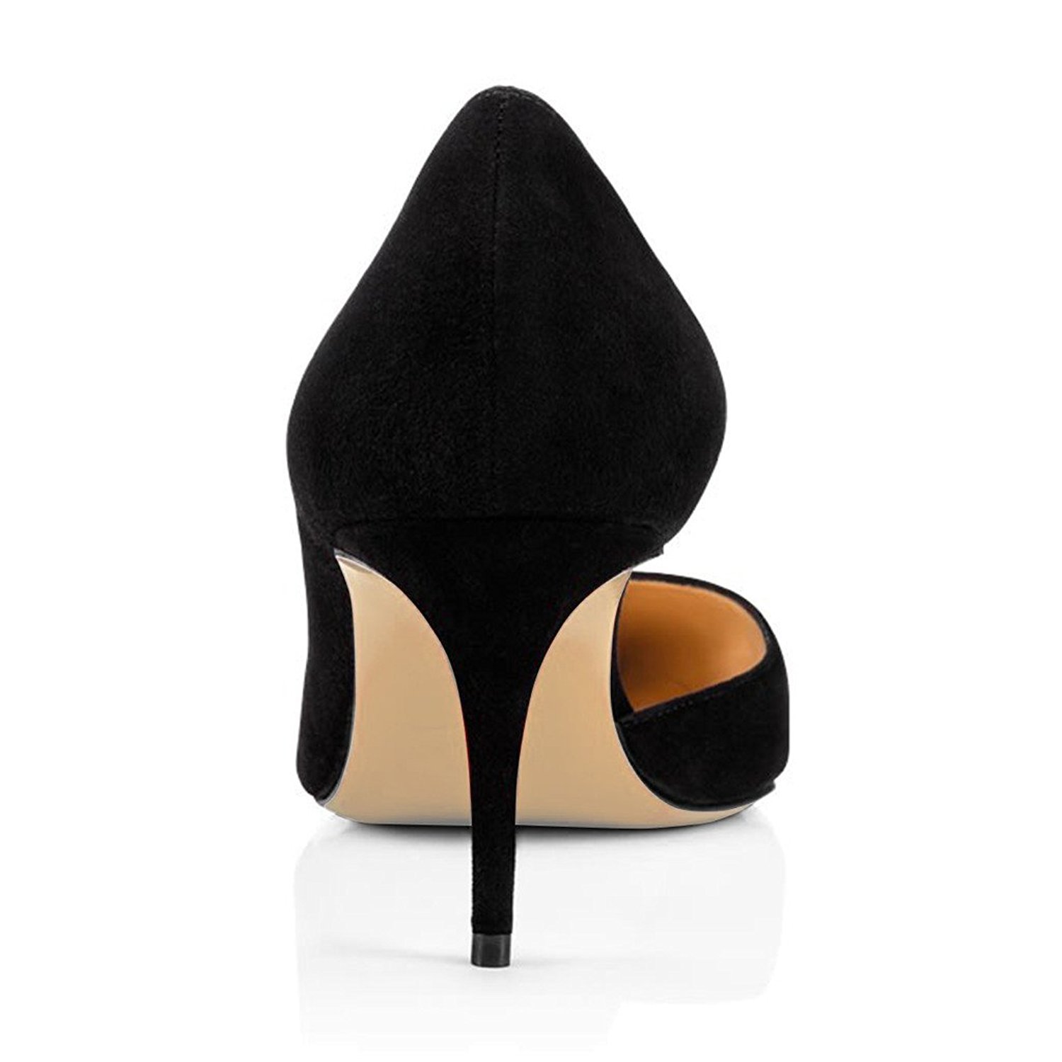 Sexy Women's D'Orsay Pumps - Pointed Toe Stiletto High Heel Dress Shoes | Slip On Comfort for Parties, Weddings & Office Wear | Elegant Women's Formal Heels