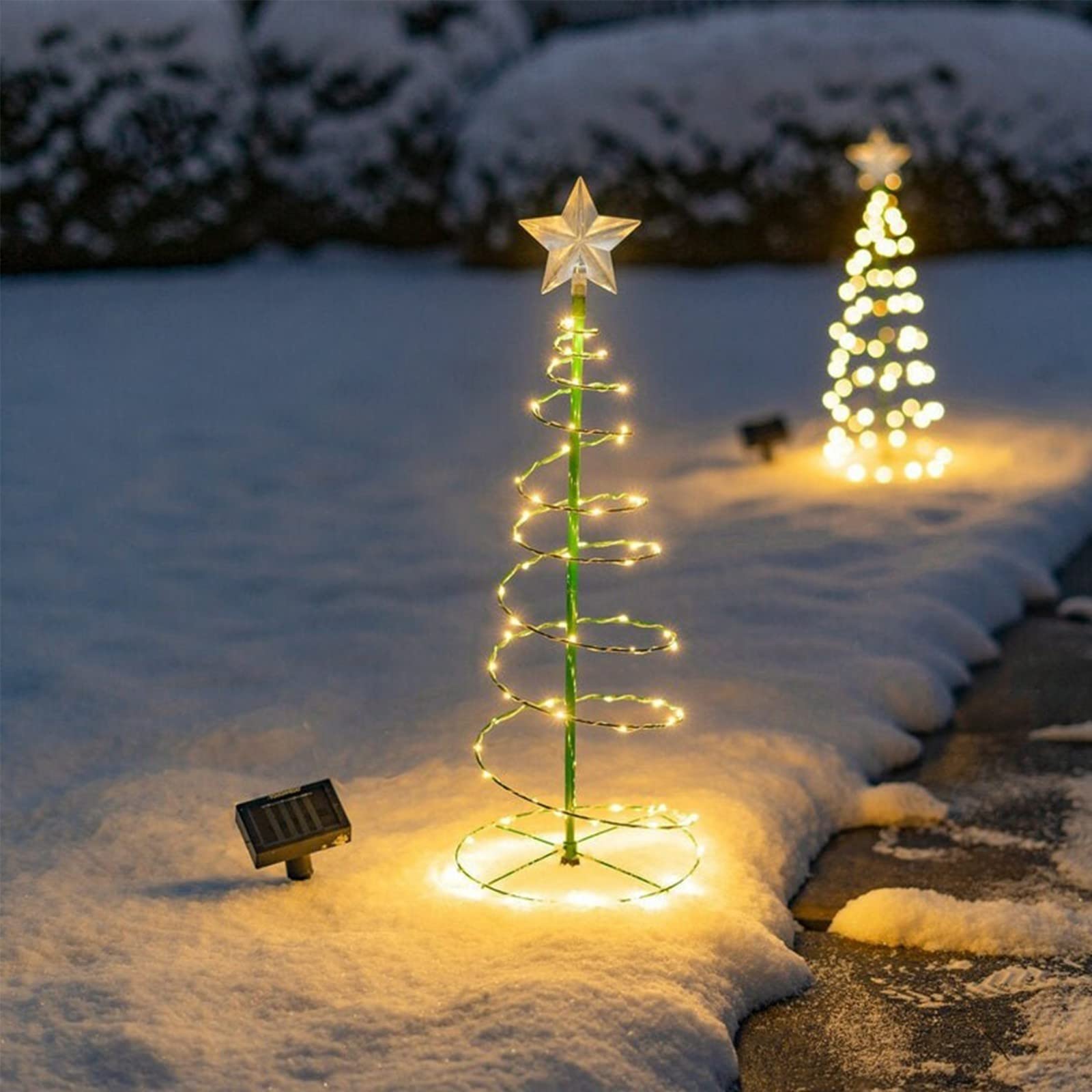 Solar Powered Outdoor String Lights - Multi-Color & Warm White LED Christmas Tree Lights for Garden, Patio, Wedding, Party Decor | Waterproof & Energy Efficient Holiday Lighting for Xmas, Backyard, Table Decoration