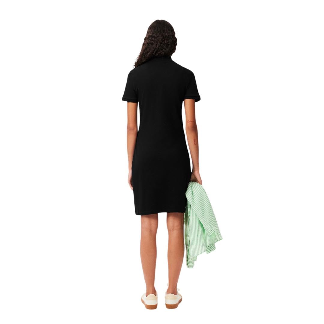 Lacoste Women's Stretch Cotton Piqué Polo Dress - Casual & Sporty Style for Golf, Tennis & Summer Outings