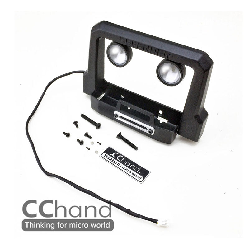 1/10 Scale Metal CC Hand RC Front Bumper Accessories for G2 D90 D110 Racing Crawler Car - DIY Upgrade Parts for Off-Road Model Truck Enthusiasts (Perfect for Trail Crawling & RC Car Racing)