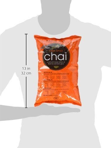 David Rio Tiger Spice Chai Tea - 2 Pack (4 Lb Each) | Premium Chai Latte Mix for Coffee Shops, Home Brewing & Gifts | Rich & Spicy Flavor | Non-GMO, Gluten-Free