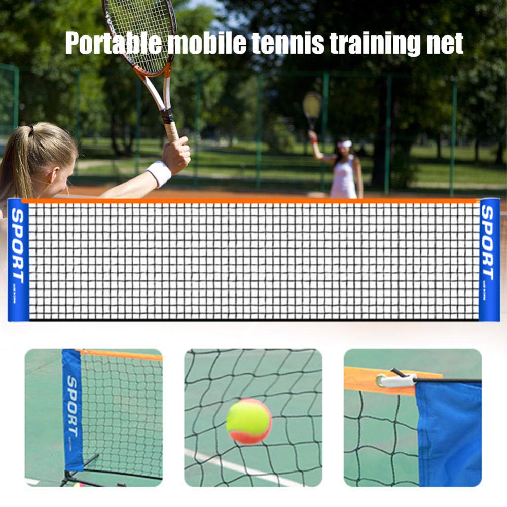 Portable Badminton Net - Standard Outdoor Tennis Net with Carry Bag, Foldable & Lightweight for Backyard, Beach, Park, and Gym Use | Easy Setup Multifunctional Sports Net for Kids & Adults