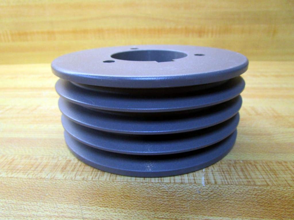 4P3V45 Split Taper Sheave - Cast Iron 4 Groove V-Belt Pulley for 3V Belts with P1 Bushing | Perfect for Industrial Machinery, HVAC Systems & Power Transmission Applications